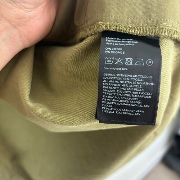H&M Oversized Utility Shacket Cotton Lyocell Women’s M — Workwear Streetwear - Picture 6 of 8